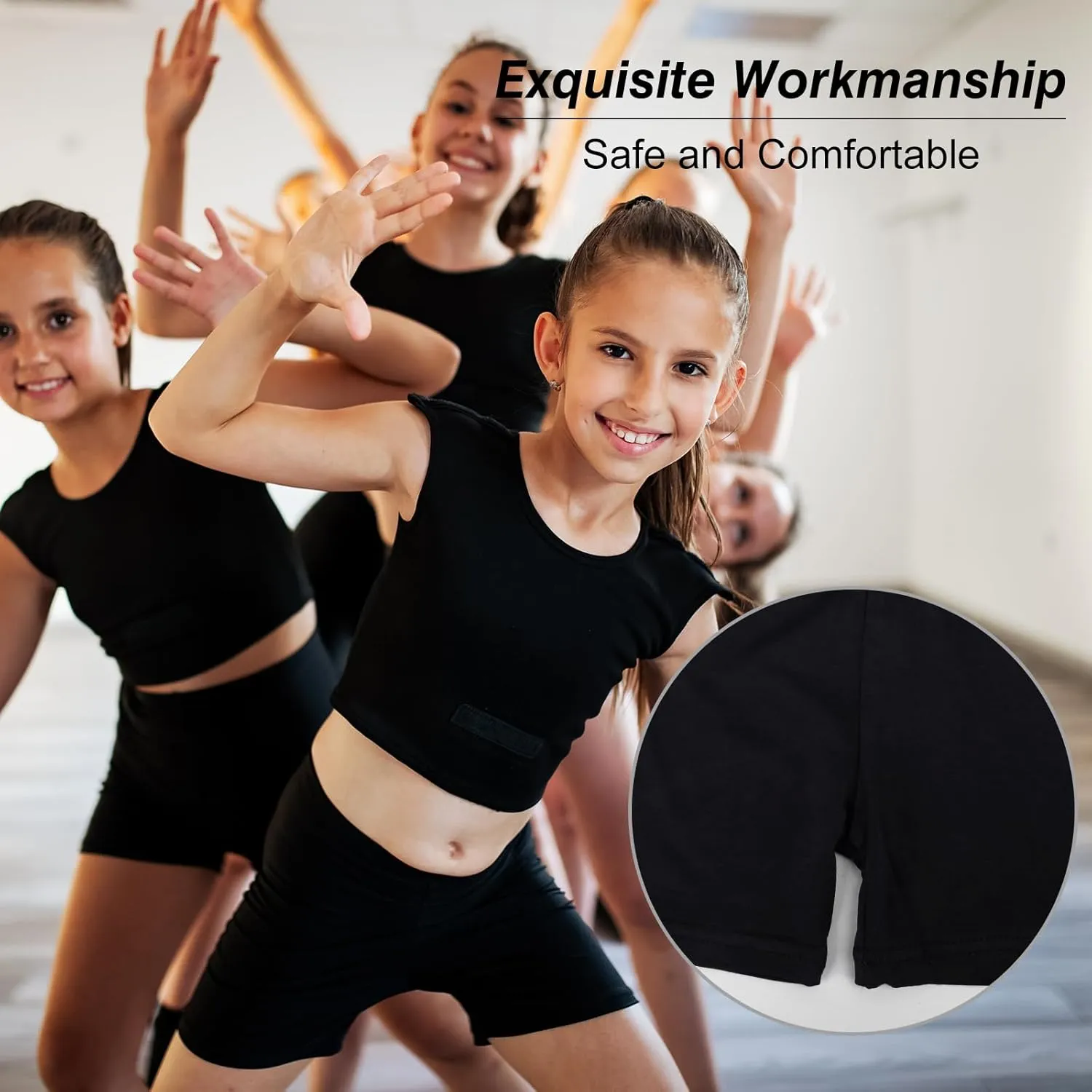 12 Pack Girls Dance Shorts, Cartwheel Toddler Bike Shorts, Biker Under Dress Multicolor for Cartwheeling Kids