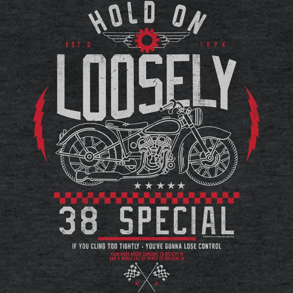 38 Special Hold On Loosely Black Heather Mens Short Sleeve T Shirt Vintage Style Graphic Tees