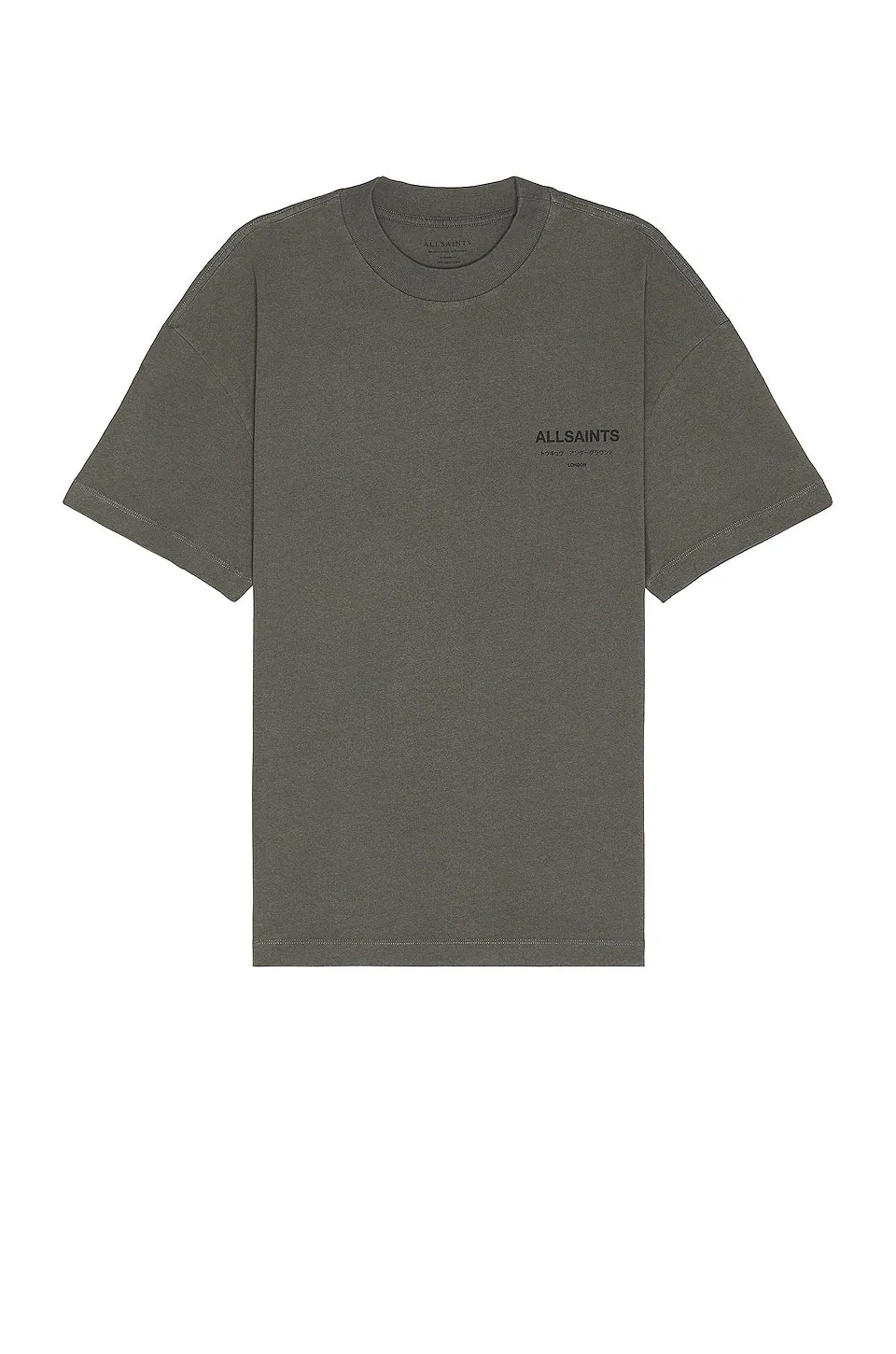 ALLSAINTS Underground Shorts in Pipe Gray