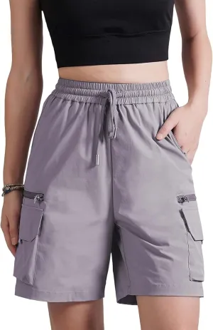 Cargo Shorts Women Y2K Baggy Knee Length Athletic with Pockets Hiking Waterproof Black Pants Men Summer Outfits