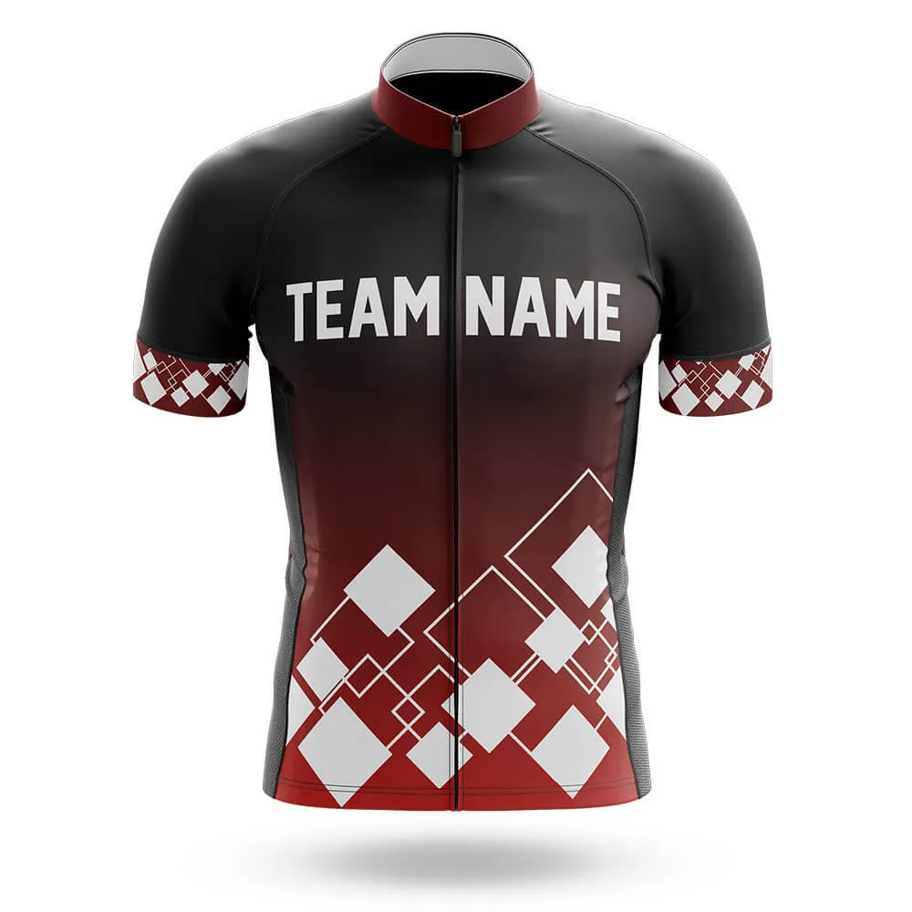 Custom Team Name V19 Red - Men's Cycling Kit