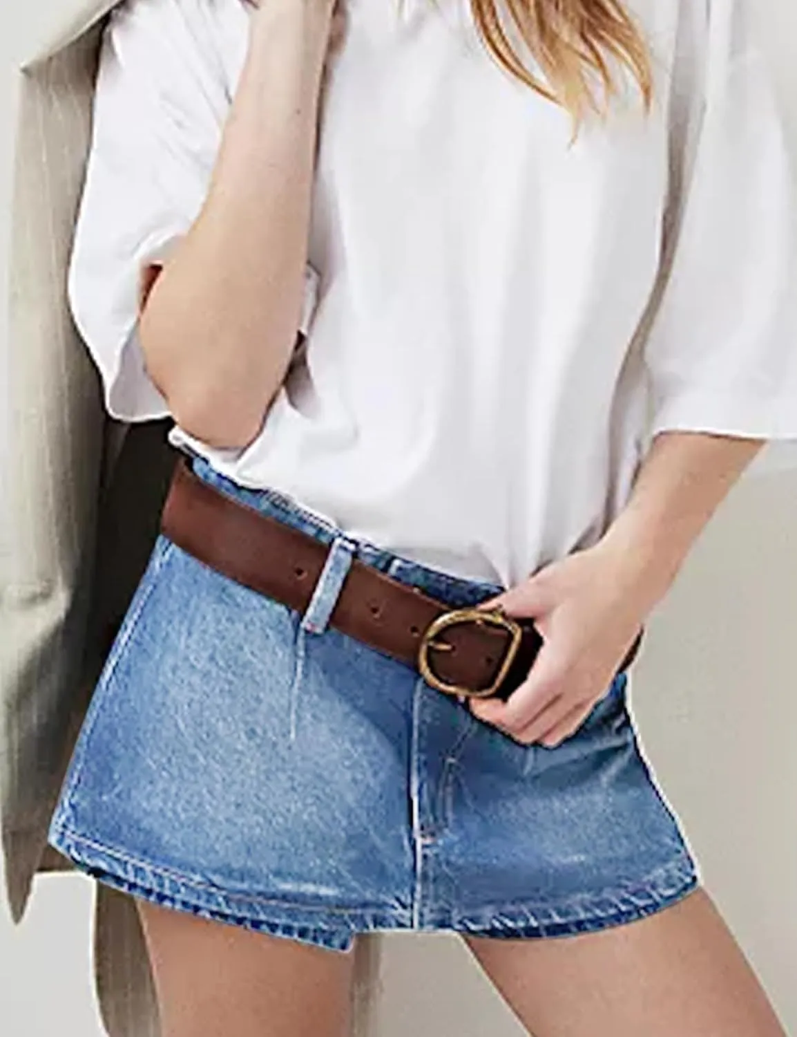 Denim Skorts for Women Low Waist Stretchy Jean Mini Skirt Summer Casual Y2K Shorts