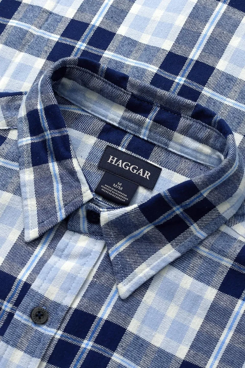 Haggar Men's Classic Plaid Flannel Shirt