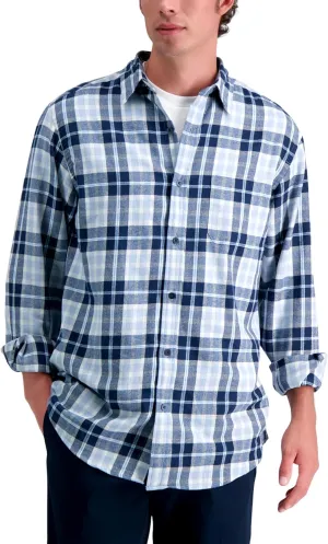 Haggar Men's Classic Plaid Flannel Shirt