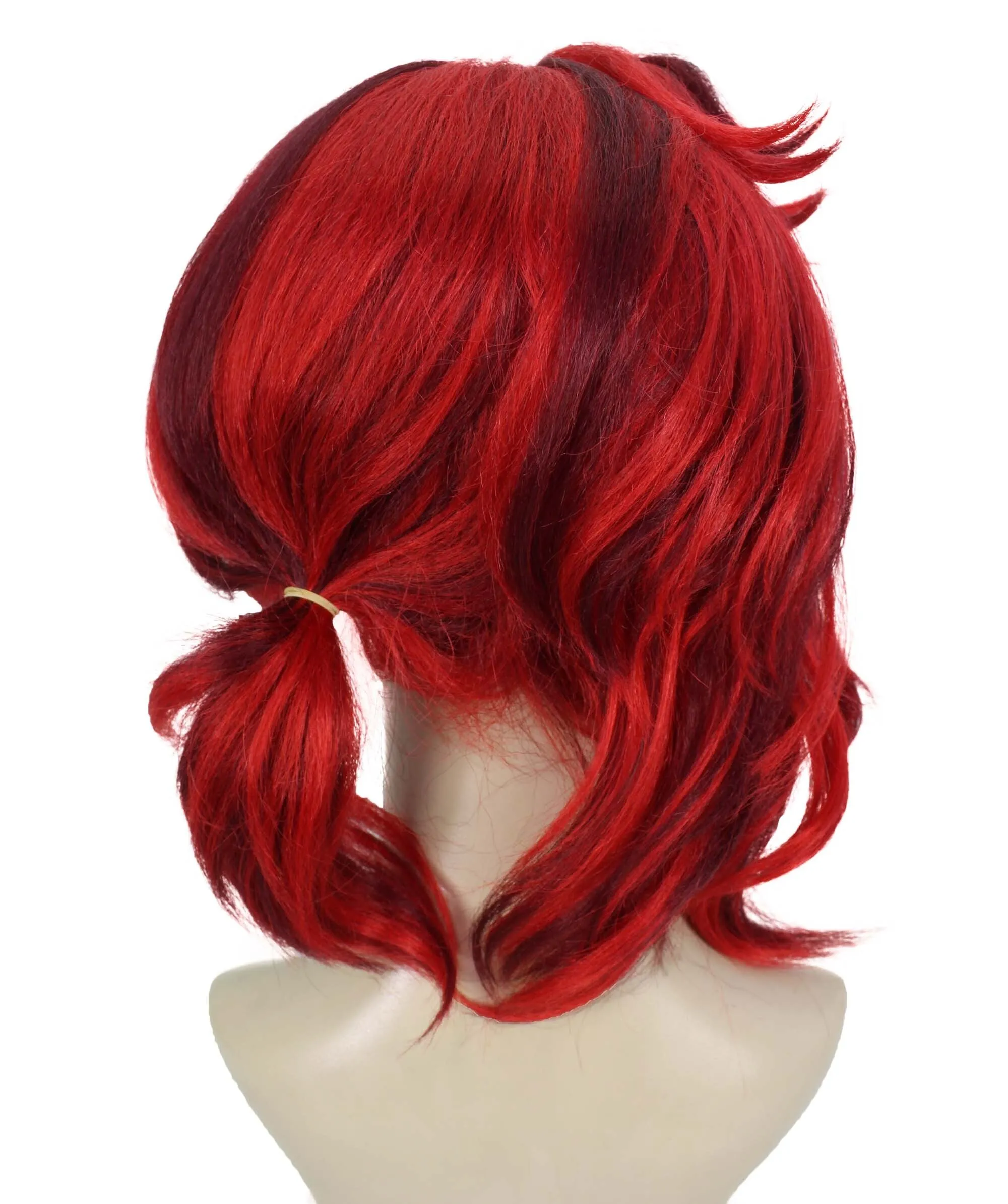 HPO Adult Women's Animated Movie Red Ponytail Wig | Best for Halloween | Flame-retardant Synthetic Fibar