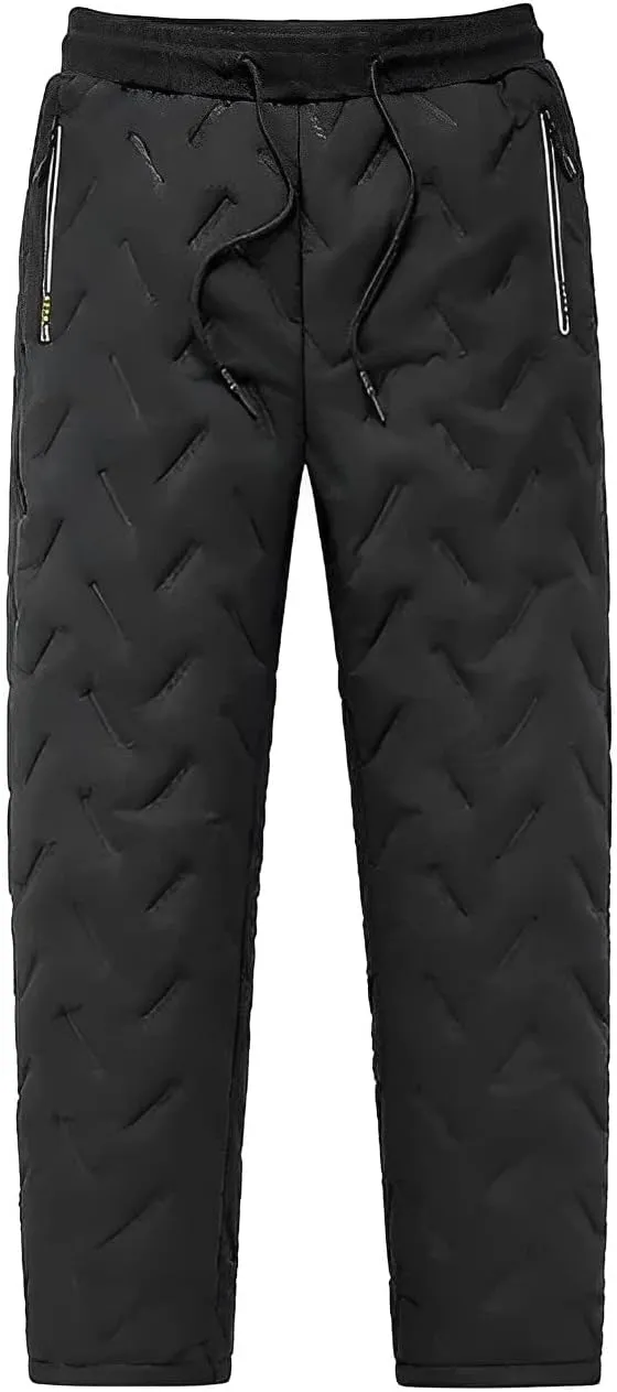 LELEBEAR Unisex Fleece Jogging Pants, Men's Thermal Fleece Jogger, Sherpa Lined Sweatpants, Winter Warm Thick Track Pants