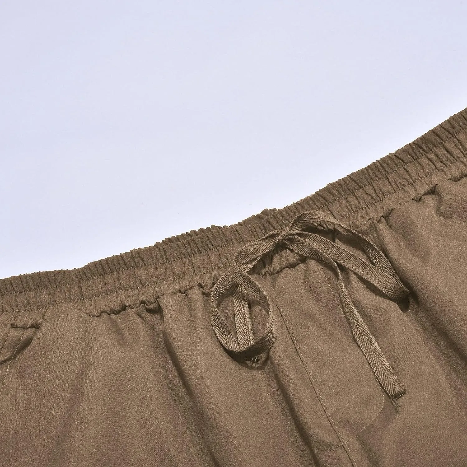 Mens Sweatpants Pants Solid Color Track Cuff Lace up Workout Pants with Pocket Trousers with Zipper Pockets
