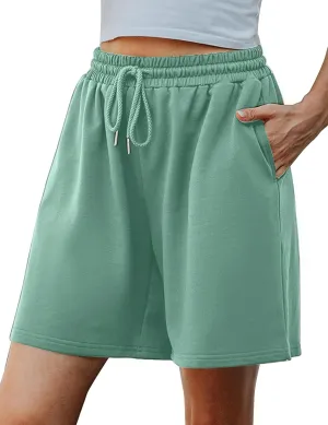 Quenteen Women's Athletic Shorts Jogger Sweat Casual Loose Bermuda Shorts (Available in Plus Size)