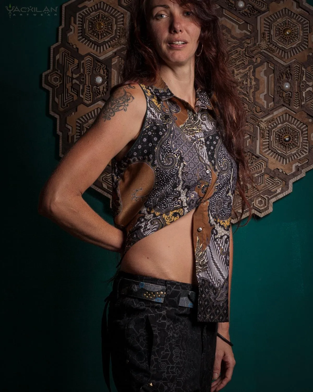Shirt Woman Sleeveless / Cotton - BATIK Thailatte