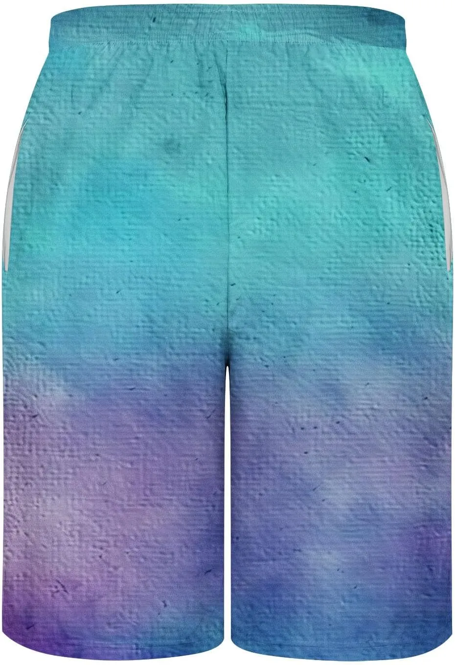 Summer Shorts for Men Gradient Lightweight Quick Dry Short Pants Hawaiian Beach Casual Crop Trouser with Pockets