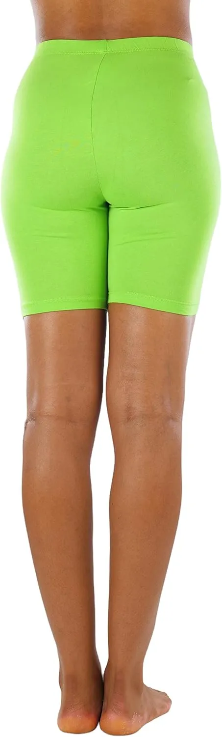 ToBeInStyle Women's Premium Trendy Cotton Biker Shorts