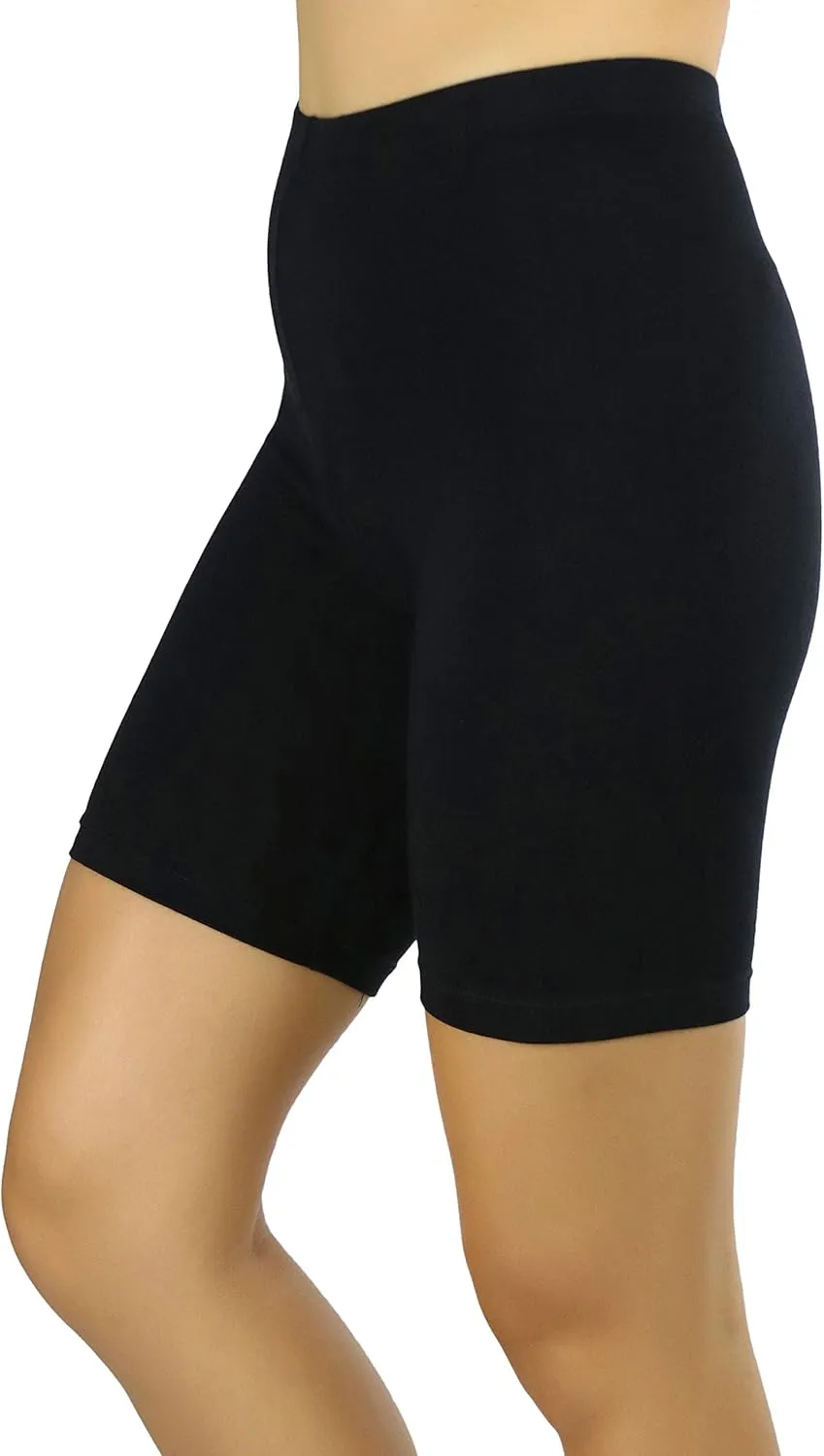ToBeInStyle Women's Premium Trendy Cotton Biker Shorts