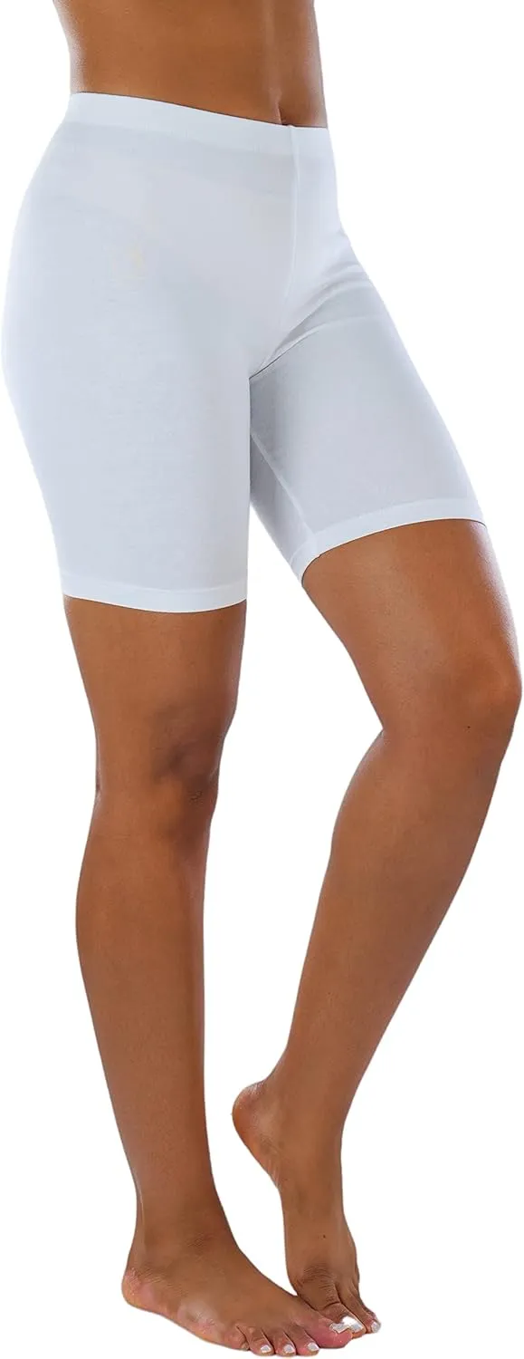 ToBeInStyle Women's Premium Trendy Cotton Biker Shorts
