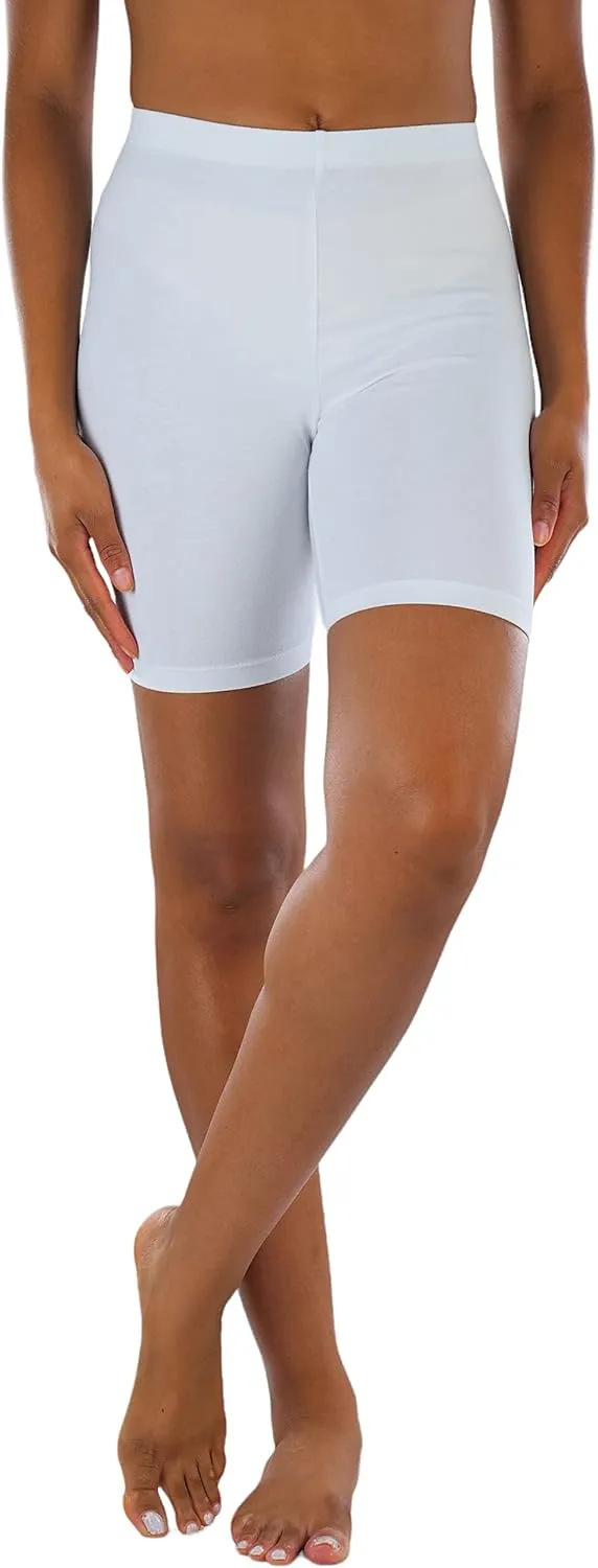 ToBeInStyle Women's Premium Trendy Cotton Biker Shorts