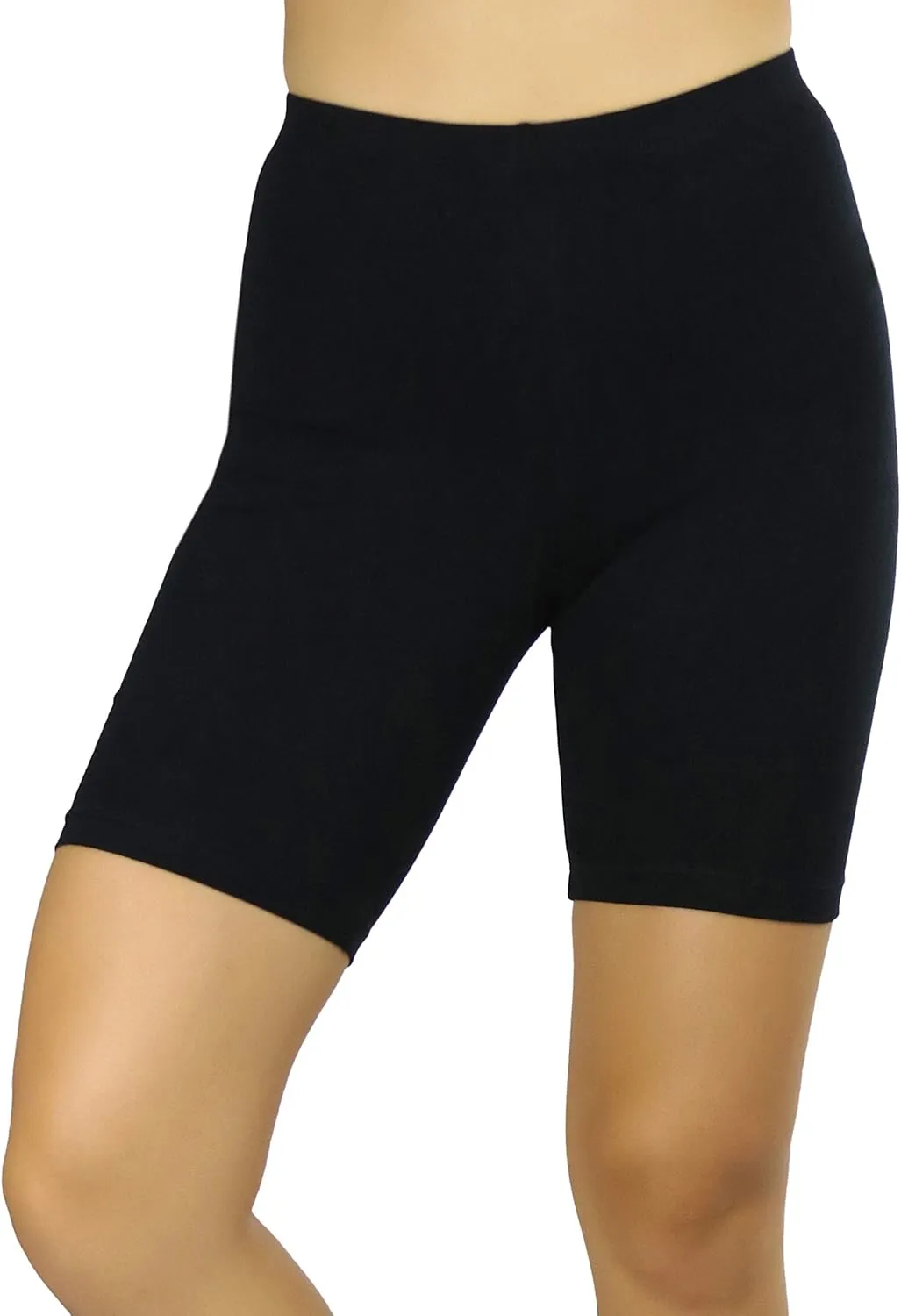 ToBeInStyle Women's Premium Trendy Cotton Biker Shorts