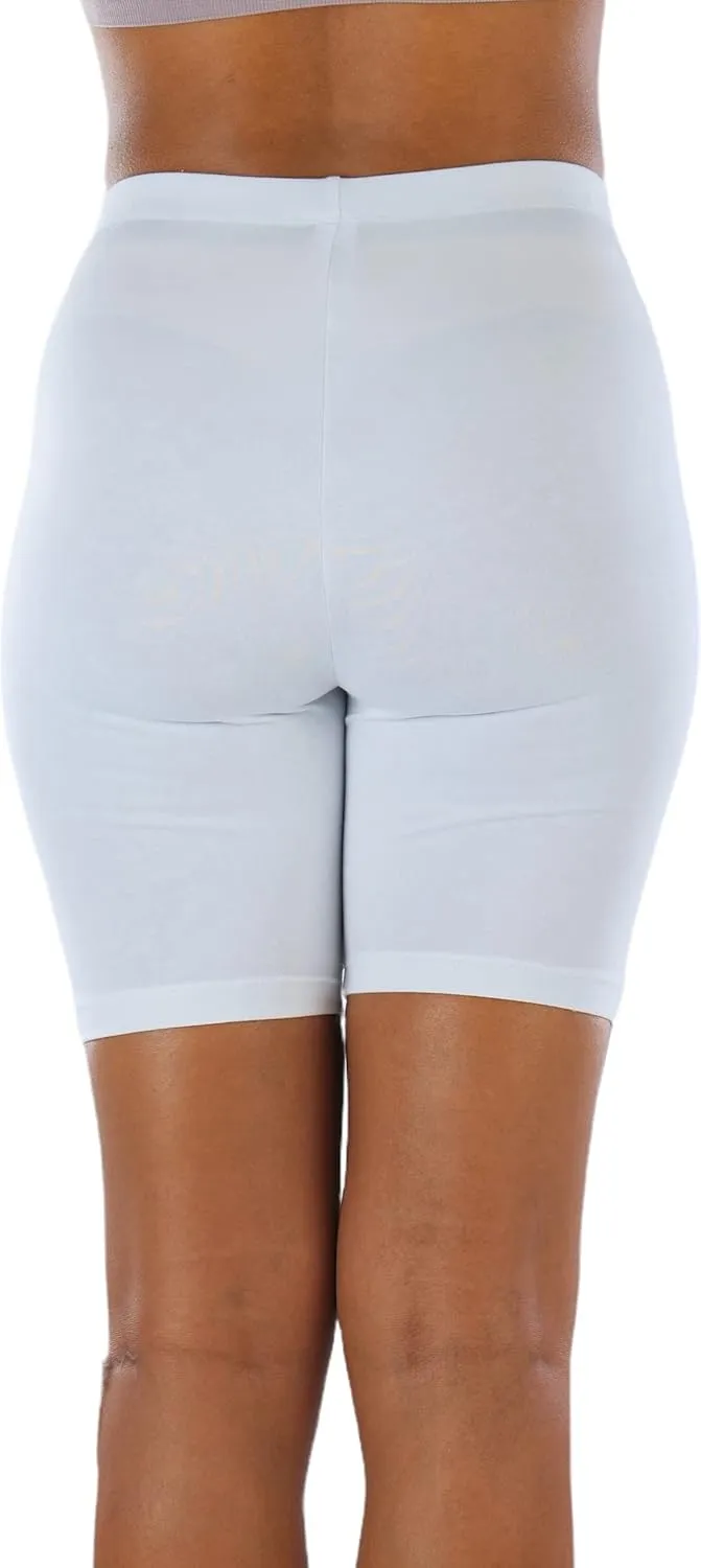 ToBeInStyle Women's Premium Trendy Cotton Biker Shorts