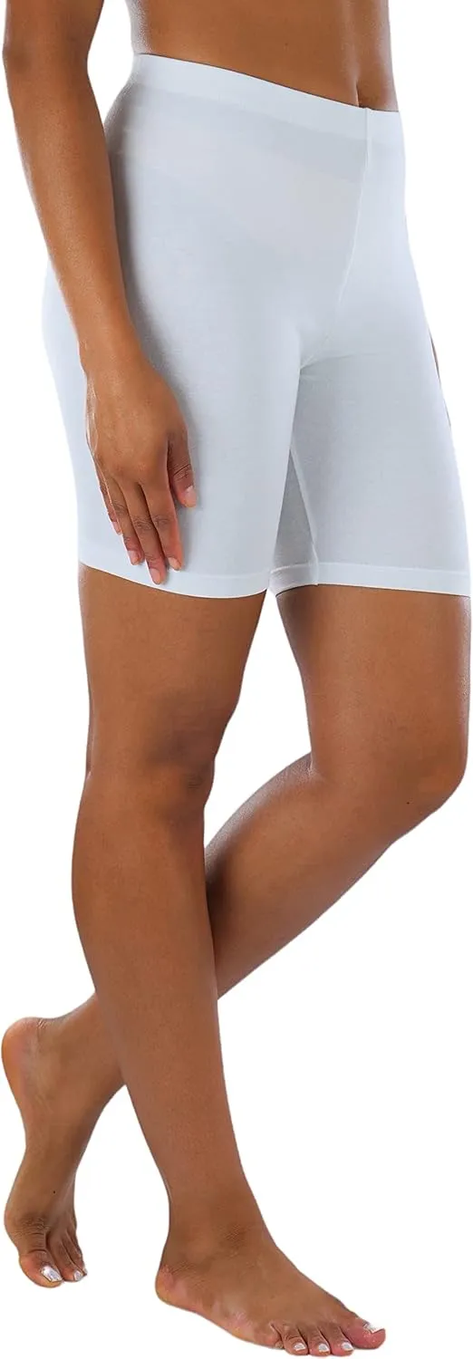 ToBeInStyle Women's Premium Trendy Cotton Biker Shorts