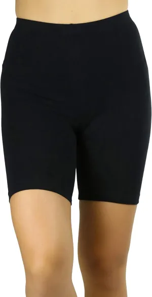 ToBeInStyle Women's Premium Trendy Cotton Biker Shorts