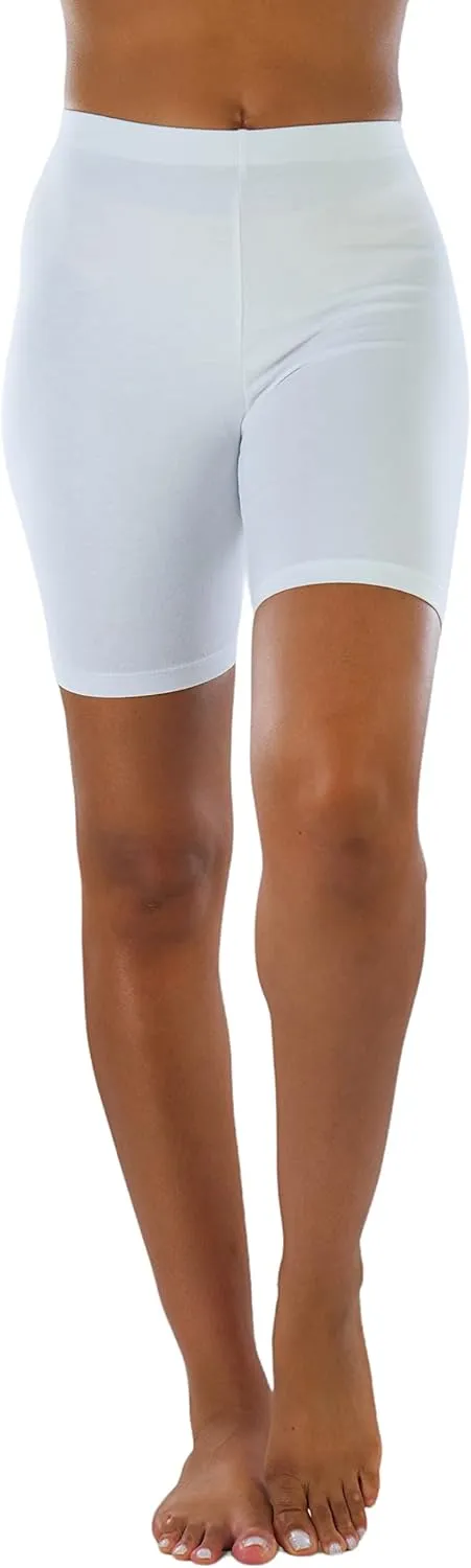 ToBeInStyle Women's Premium Trendy Cotton Biker Shorts