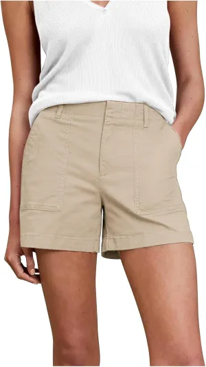 Women's High Waisted Summer Shorts Dressy Casual Pull On Shorts with Tummy Control for Vacation & Beach Outfits