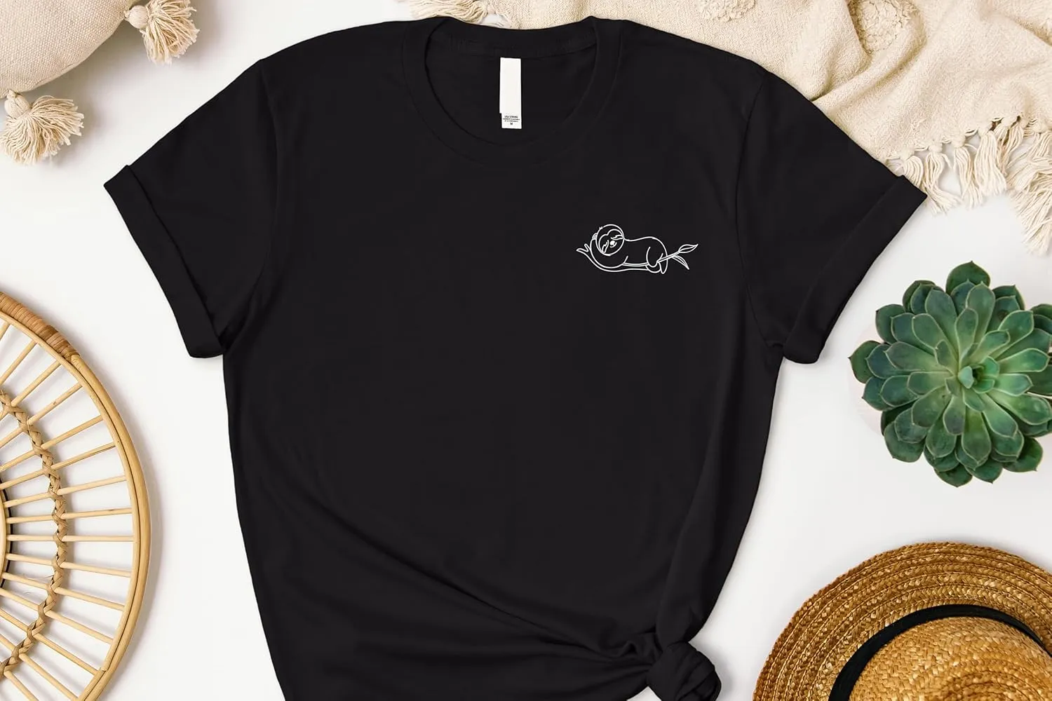 Women's Oversized T-Shirt, Black, Short Sleeve, Slot Graphic Print